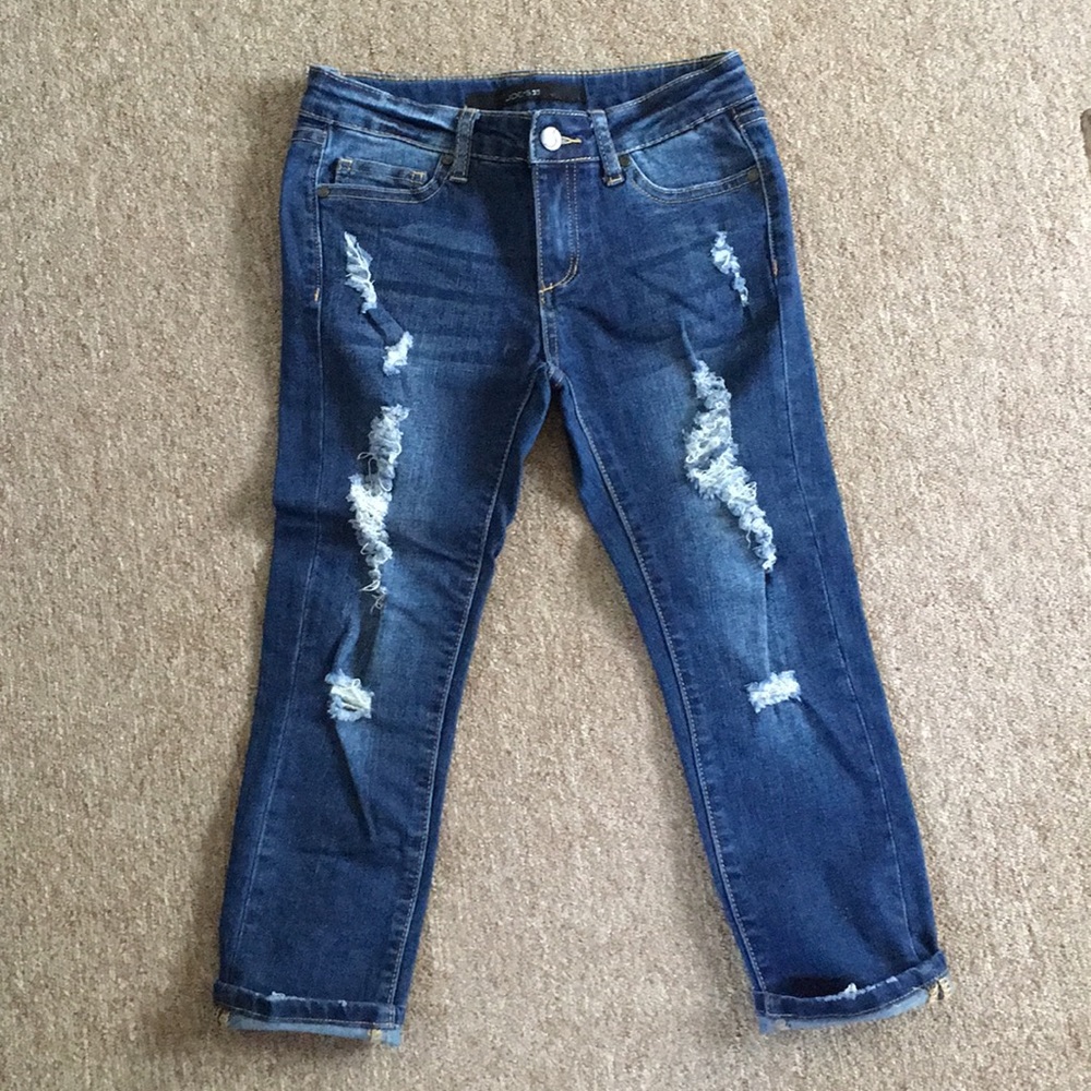 Children’s distressed crop jeans